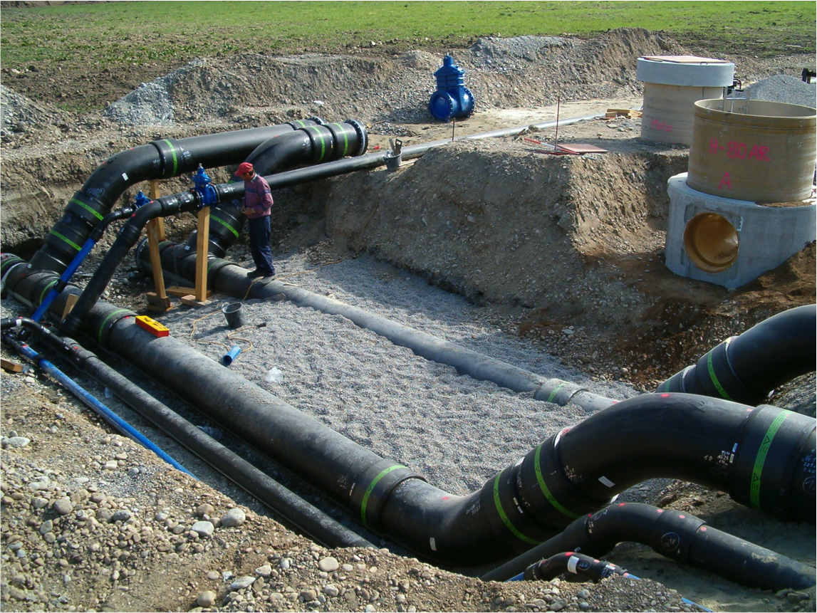 Large Bore PE EF On Site Drainage