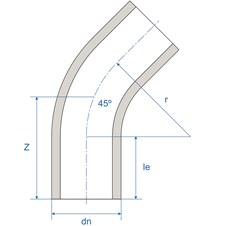 45º Swept Bends LS
